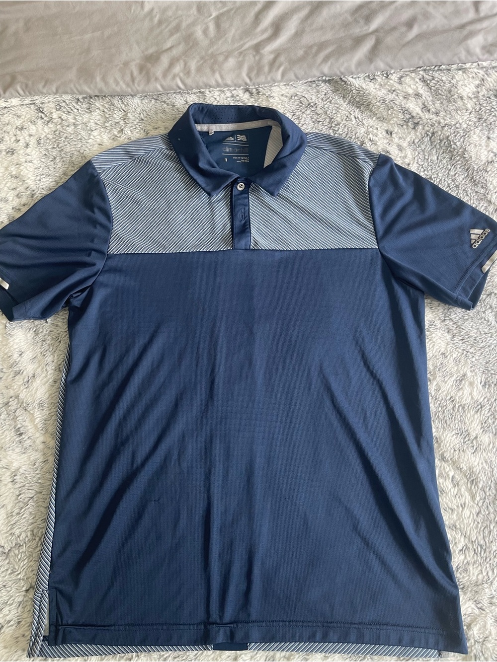 Men’s adidas Golf Men's Climachill Heather Block Competition Polo M